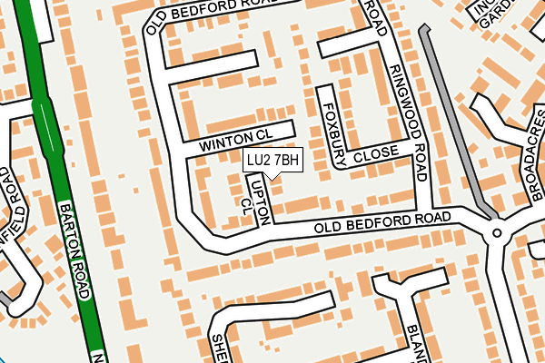 LU2 7BH map - OS OpenMap – Local (Ordnance Survey)