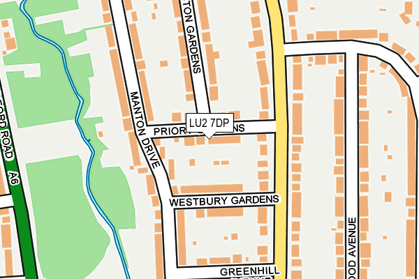 LU2 7DP map - OS OpenMap – Local (Ordnance Survey)