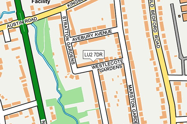 LU2 7DR map - OS OpenMap – Local (Ordnance Survey)