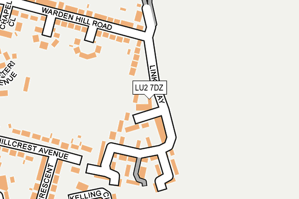 LU2 7DZ map - OS OpenMap – Local (Ordnance Survey)