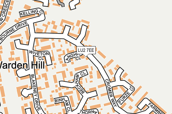 LU2 7EE map - OS OpenMap – Local (Ordnance Survey)