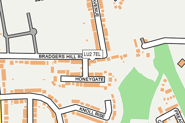 LU2 7EL map - OS OpenMap – Local (Ordnance Survey)