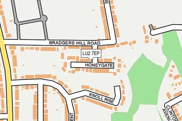 LU2 7EP map - OS OpenMap – Local (Ordnance Survey)