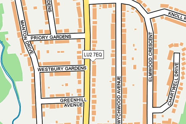 LU2 7EQ map - OS OpenMap – Local (Ordnance Survey)