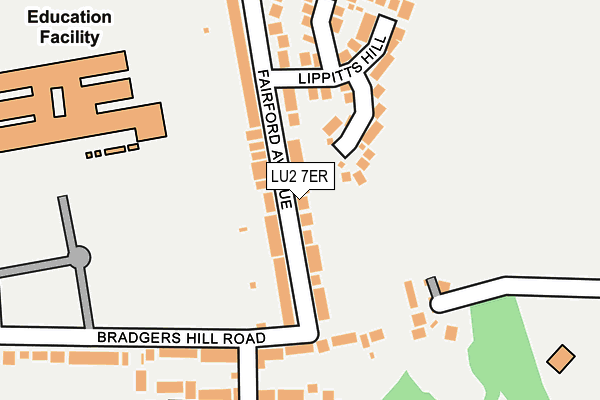 LU2 7ER map - OS OpenMap – Local (Ordnance Survey)