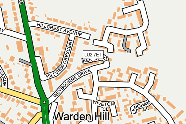 LU2 7ET map - OS OpenMap – Local (Ordnance Survey)