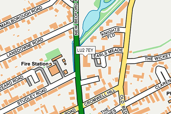 LU2 7EY map - OS OpenMap – Local (Ordnance Survey)