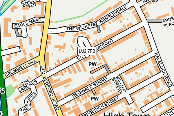 LU2 7FB map - OS OpenMap – Local (Ordnance Survey)