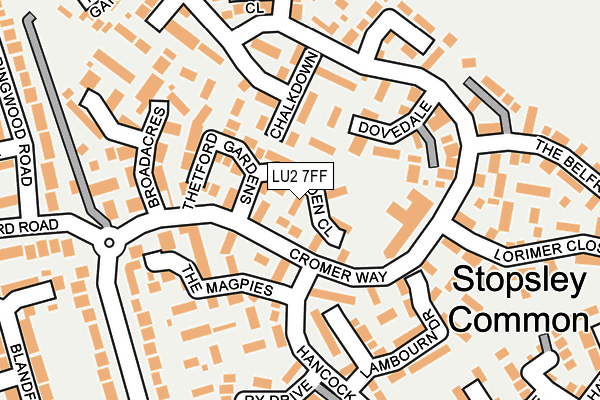 LU2 7FF map - OS OpenMap – Local (Ordnance Survey)