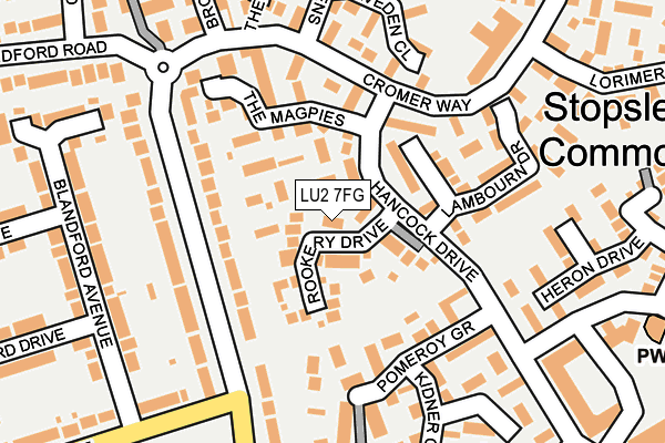 LU2 7FG map - OS OpenMap – Local (Ordnance Survey)