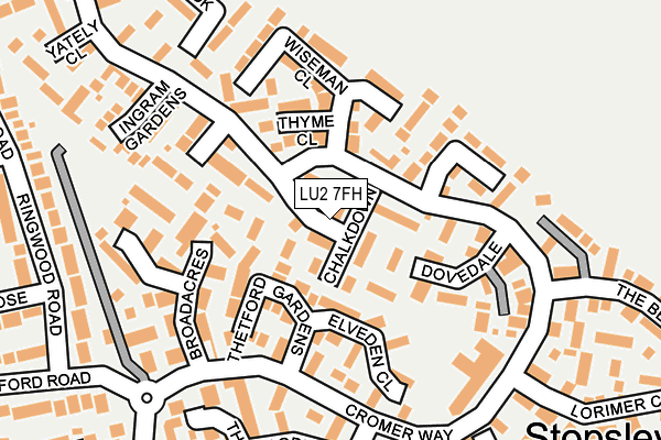 LU2 7FH map - OS OpenMap – Local (Ordnance Survey)