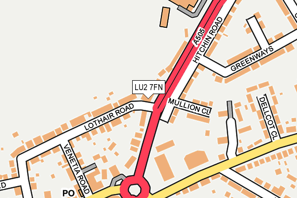 LU2 7FN map - OS OpenMap – Local (Ordnance Survey)