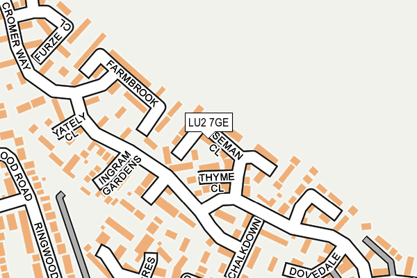 LU2 7GE map - OS OpenMap – Local (Ordnance Survey)