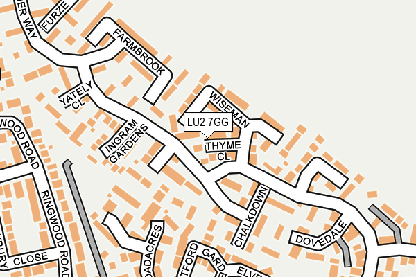 LU2 7GG map - OS OpenMap – Local (Ordnance Survey)