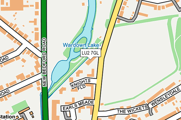 LU2 7GL map - OS OpenMap – Local (Ordnance Survey)