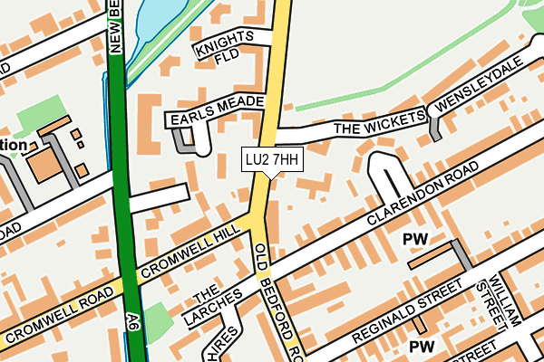 LU2 7HH map - OS OpenMap – Local (Ordnance Survey)