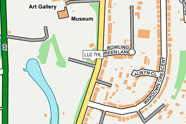 LU2 7HL map - OS OpenMap – Local (Ordnance Survey)