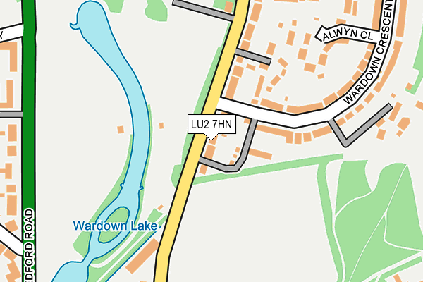 LU2 7HN map - OS OpenMap – Local (Ordnance Survey)