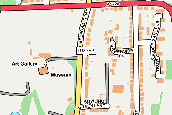 LU2 7HP map - OS OpenMap – Local (Ordnance Survey)