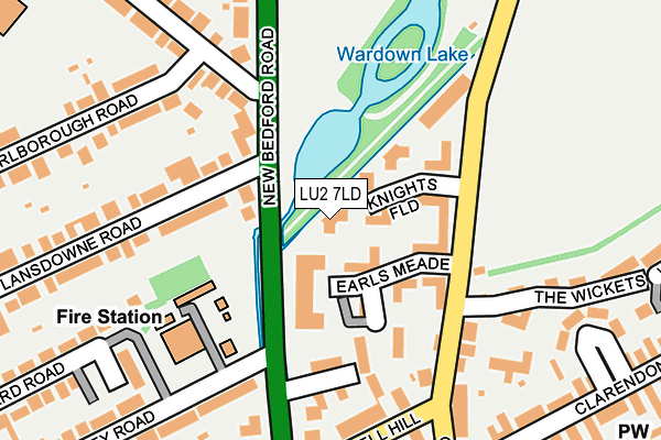 LU2 7LD map - OS OpenMap – Local (Ordnance Survey)