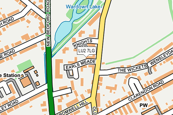 LU2 7LG map - OS OpenMap – Local (Ordnance Survey)