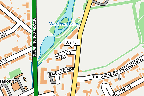 LU2 7LN map - OS OpenMap – Local (Ordnance Survey)
