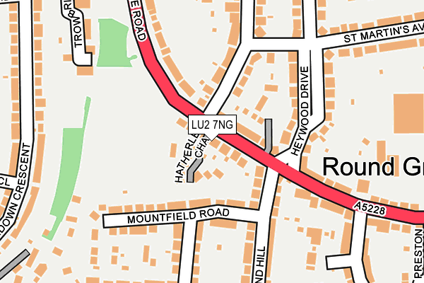 LU2 7NG map - OS OpenMap – Local (Ordnance Survey)