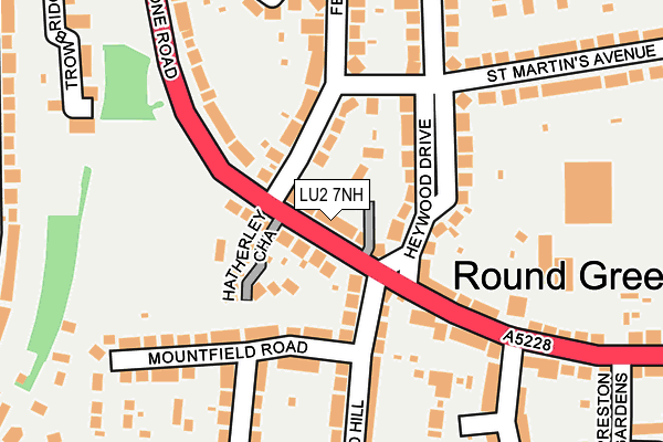 LU2 7NH map - OS OpenMap – Local (Ordnance Survey)