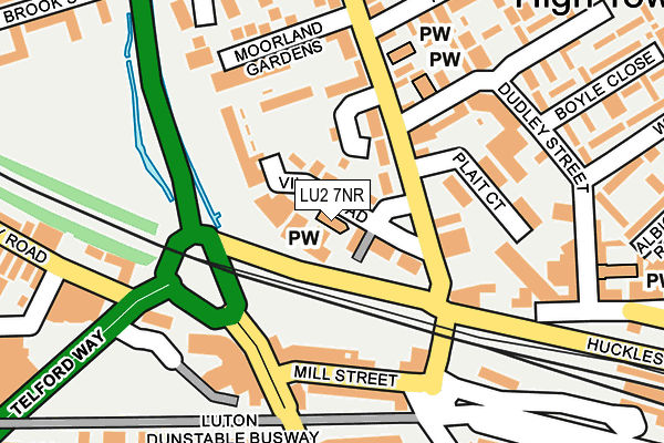 LU2 7NR map - OS OpenMap – Local (Ordnance Survey)