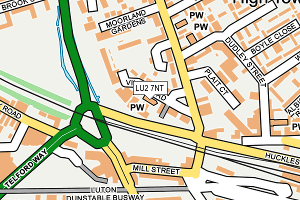 LU2 7NT map - OS OpenMap – Local (Ordnance Survey)