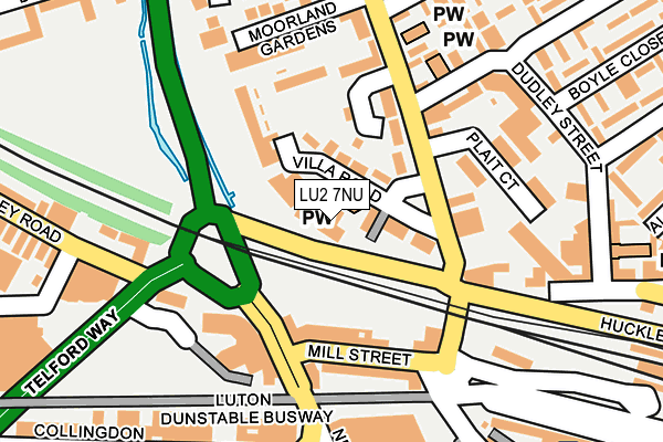 LU2 7NU map - OS OpenMap – Local (Ordnance Survey)