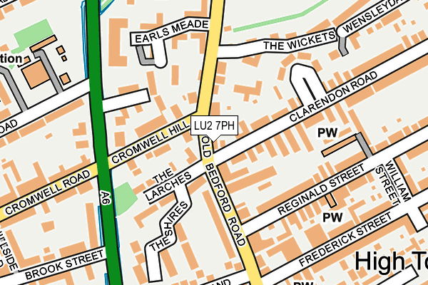 LU2 7PH map - OS OpenMap – Local (Ordnance Survey)