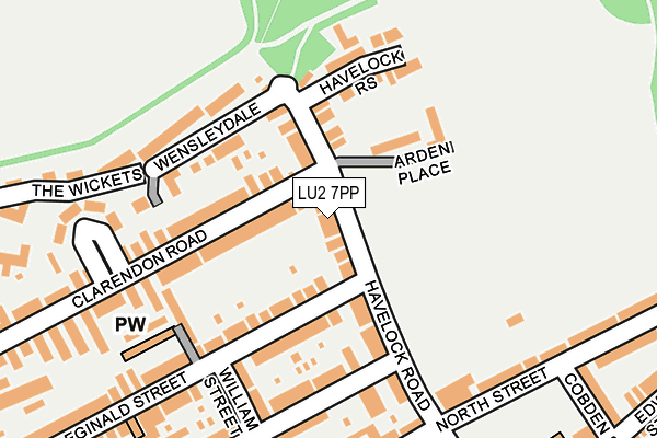 LU2 7PP map - OS OpenMap – Local (Ordnance Survey)