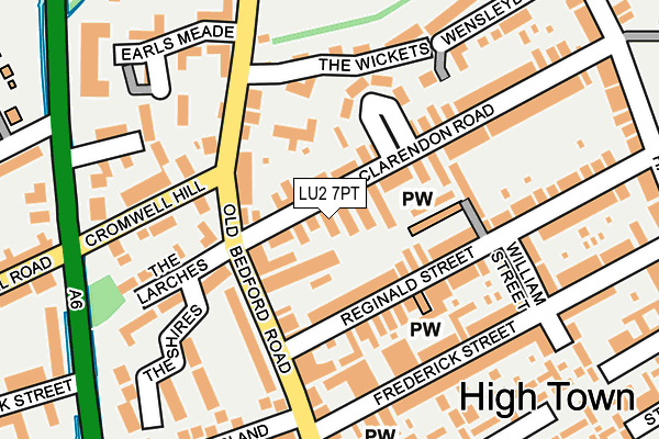 LU2 7PT map - OS OpenMap – Local (Ordnance Survey)