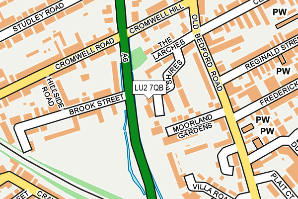 LU2 7QB map - OS OpenMap – Local (Ordnance Survey)