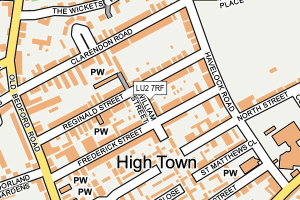 LU2 7RF map - OS OpenMap – Local (Ordnance Survey)