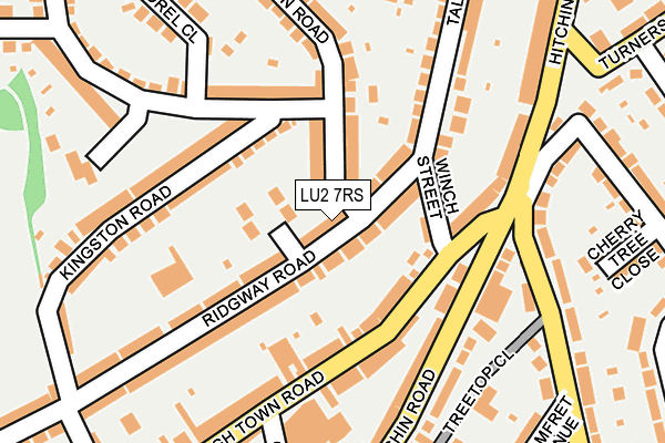 LU2 7RS map - OS OpenMap – Local (Ordnance Survey)