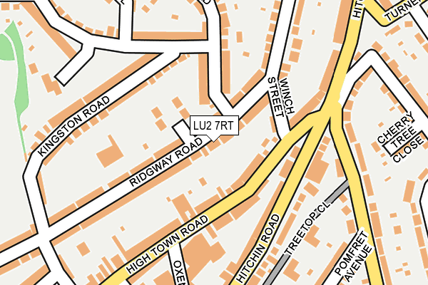 LU2 7RT map - OS OpenMap – Local (Ordnance Survey)