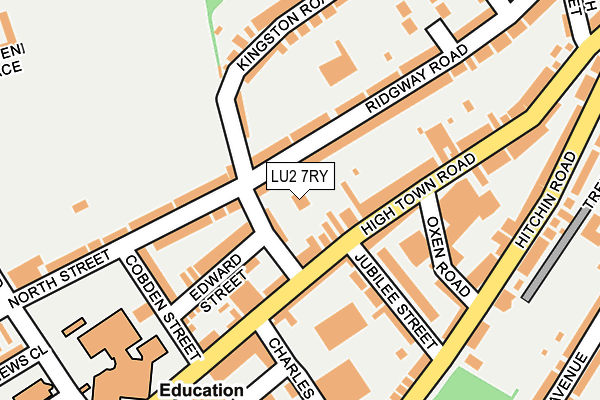 LU2 7RY map - OS OpenMap – Local (Ordnance Survey)