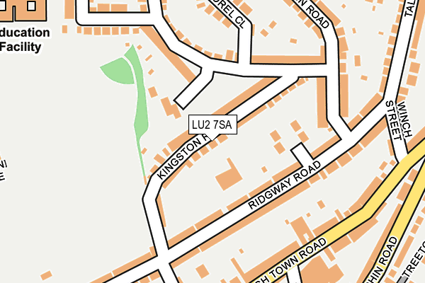 LU2 7SA map - OS OpenMap – Local (Ordnance Survey)