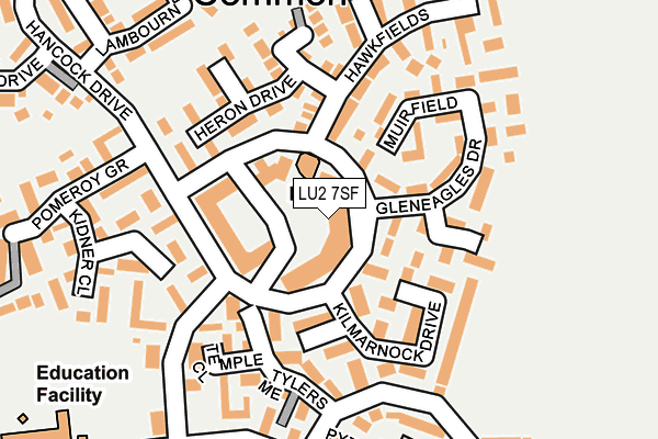 LU2 7SF map - OS OpenMap – Local (Ordnance Survey)