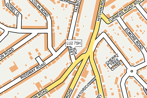 LU2 7SH map - OS OpenMap – Local (Ordnance Survey)