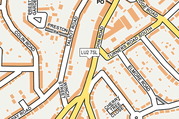 LU2 7SL map - OS OpenMap – Local (Ordnance Survey)