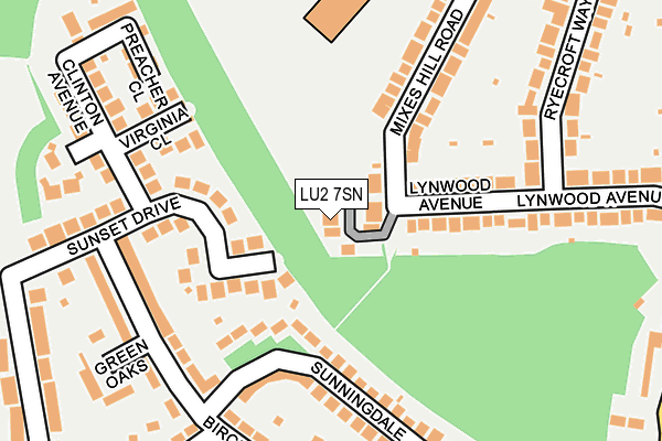 LU2 7SN map - OS OpenMap – Local (Ordnance Survey)