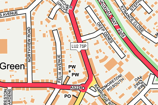 LU2 7SP map - OS OpenMap – Local (Ordnance Survey)