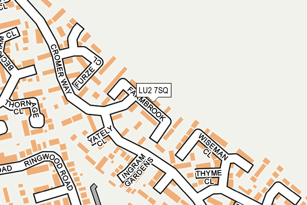 LU2 7SQ map - OS OpenMap – Local (Ordnance Survey)