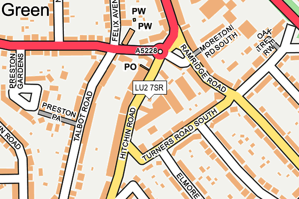 LU2 7SR map - OS OpenMap – Local (Ordnance Survey)