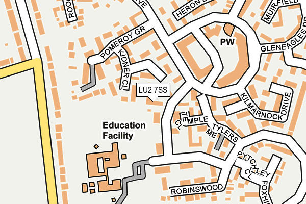 LU2 7SS map - OS OpenMap – Local (Ordnance Survey)
