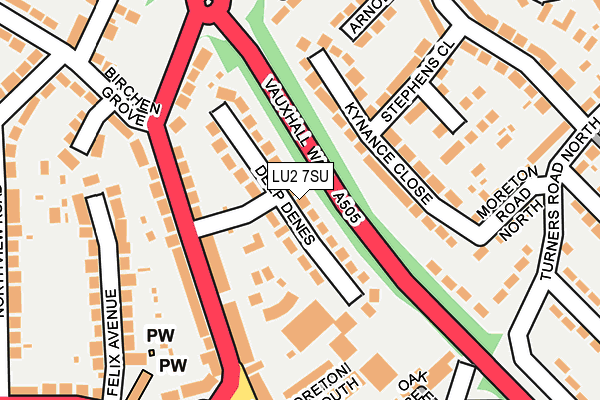 LU2 7SU map - OS OpenMap – Local (Ordnance Survey)