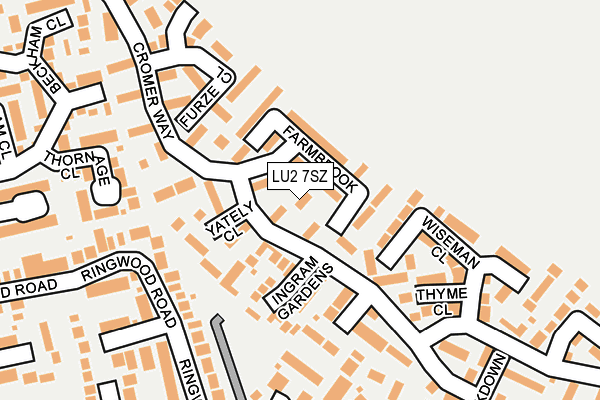 LU2 7SZ map - OS OpenMap – Local (Ordnance Survey)